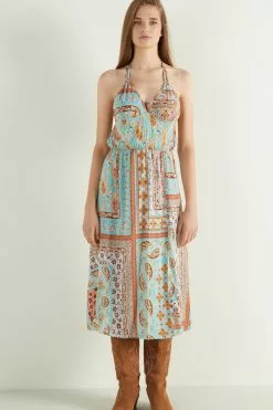 Tezenis Viscose Cloth Triangle Midi Dress