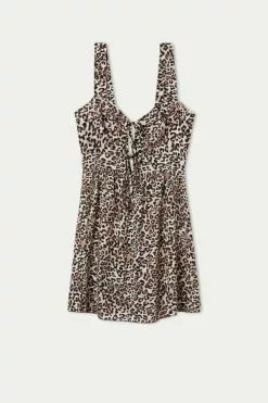 Tezenis Sleeveless Cloth Dress With Lacing 9 Tezenis Sleeveless Cloth Dress With Lacing -Outlet Tops Store 1WA1441852U F