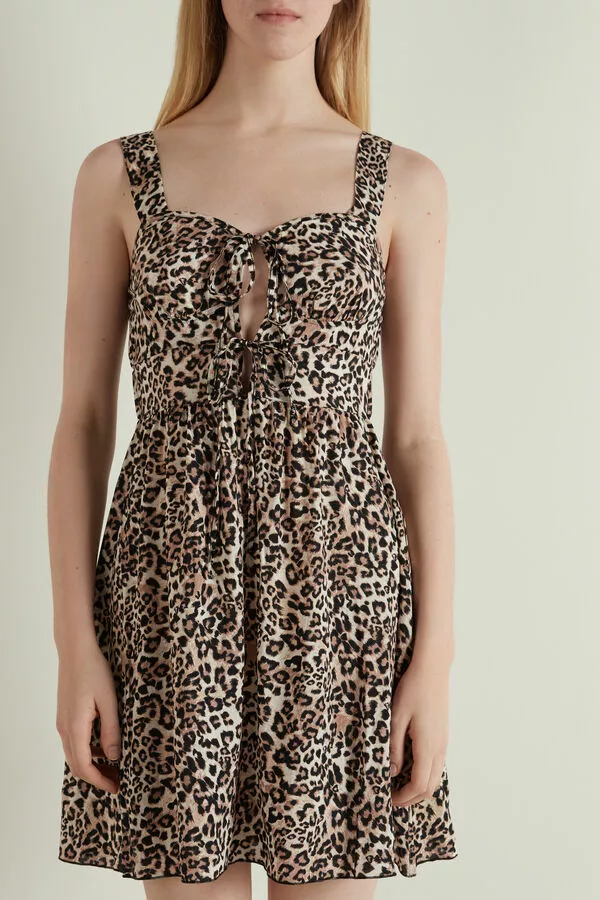 Tezenis Sleeveless Cloth Dress With Lacing 1 Tezenis Sleeveless Cloth Dress With Lacing