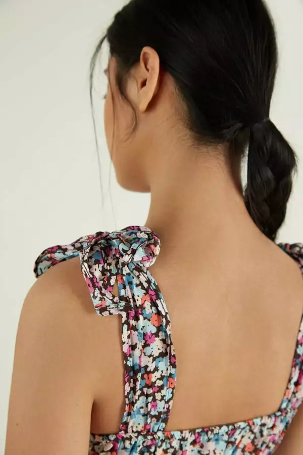 Tezenis Sleeveless Maxi Dress With Bows 3 Tezenis Sleeveless Maxi Dress With Bows - Image 3