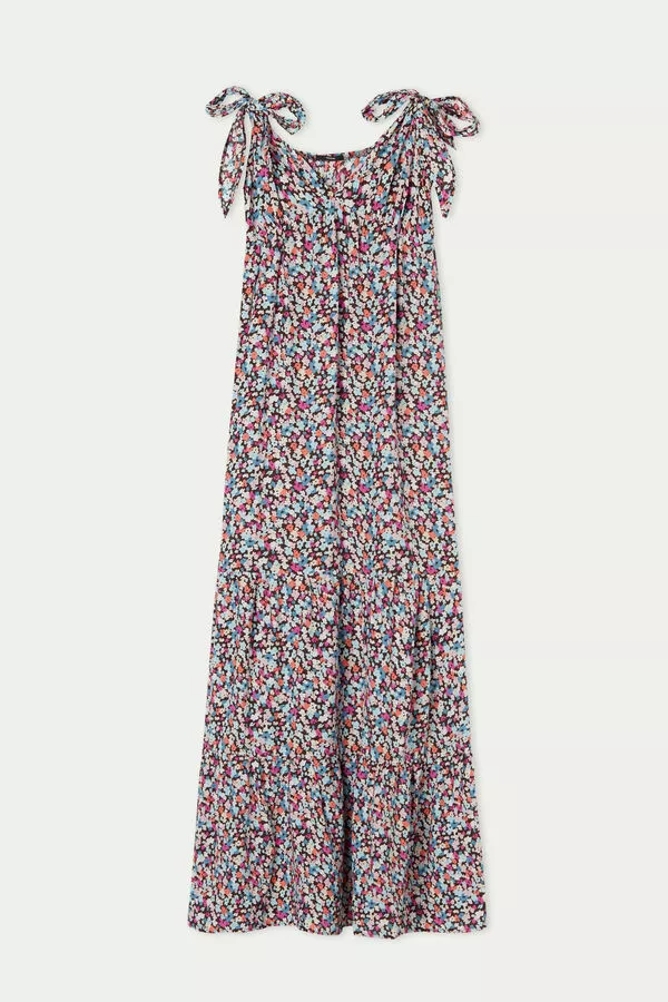 Tezenis Sleeveless Maxi Dress With Bows 4 Tezenis Sleeveless Maxi Dress With Bows - Image 4