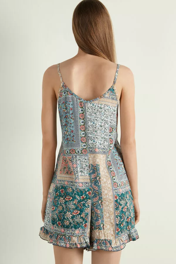 Tezenis Ruffled Cloth Short Romper 2 Tezenis Ruffled Cloth Short Romper - Image 2