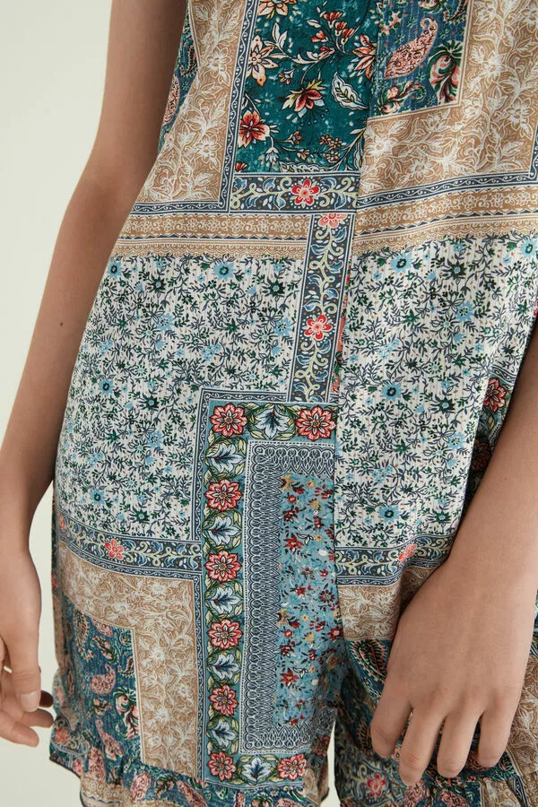 Tezenis Ruffled Cloth Short Romper 4 Tezenis Ruffled Cloth Short Romper - Image 4