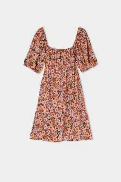 Tezenis Half-Sleeve Mini Dress With Crisscross Back