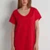 Tezenis Half-Sleeve Crew-Neck Short Cotton Dress