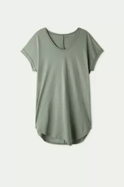 Tezenis Half-Sleeve Crew-Neck Short Cotton Dress 9 Tezenis Half-Sleeve Crew-Neck Short Cotton Dress -Outlet Tops Store 1WA1662625V F