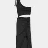 Tezenis One-Shoulder Gathered Midi Dress