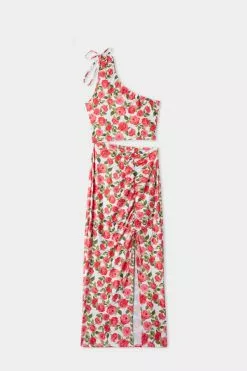 Tezenis One-Shoulder Gathered Midi Dress