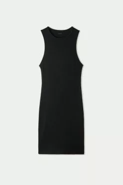 Tezenis Ribbed Cotton Fitted Mini Dress -Outlet Tops Store 1WA1667019 F