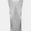 Tezenis Limited-Edition Rhinestone Mesh Mini Dress