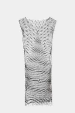 Tezenis Limited-Edition Rhinestone Mesh Mini Dress