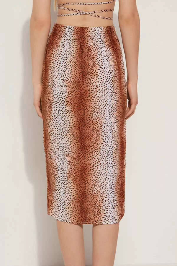 Tezenis Viscose Cloth Midi Skirt With Drawstring 2 Tezenis Viscose Cloth Midi Skirt With Drawstring - Image 2