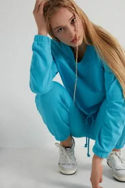 Tezenis Cropped Long-Sleeve Sweatshirt With Drawstring -Outlet Tops Store 1WL1101257V M