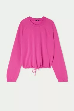 Tezenis Cropped Long-Sleeve Sweatshirt With Drawstring 9 Tezenis Cropped Long-Sleeve Sweatshirt With Drawstring -Outlet Tops Store 1WL1101286V F