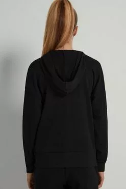 Tezenis Long-Sleeve Zip-Up Hoodie -Outlet Tops Store 1WL1101A019 BI