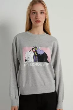 Tezenis Disney Villains Long Sleeve Crewneck Sweatshirt