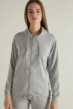 Tezenis Hoodie Sweatshirt With Zipper And Drawstring