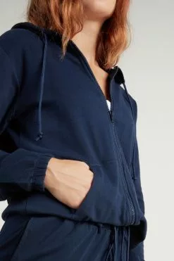 Tezenis Hoodie Sweatshirt With Zipper And Drawstring -Outlet Tops Store 1WL928B wear 624T DT1