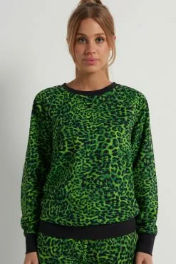 Tezenis Long-Sleeve Printed Cotton Sweatshirt