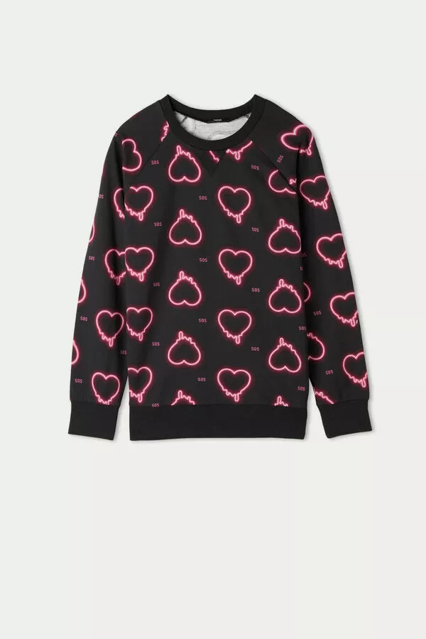 Tezenis Long-Sleeve Printed Cotton Sweatshirt 5 Tezenis Long-Sleeve Printed Cotton Sweatshirt - Image 5