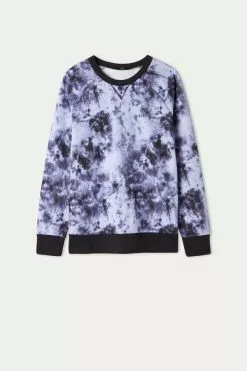 Tezenis Long-Sleeve Printed Cotton Sweatshirt 9 Tezenis Long-Sleeve Printed Cotton Sweatshirt -Outlet Tops Store 1WL928CT336V F