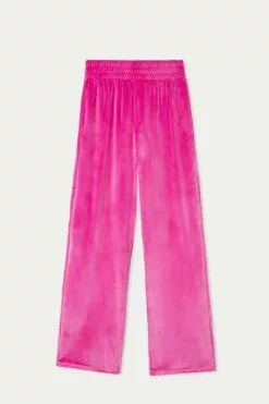 Tezenis Solid Color Chenille Pants -Outlet Tops Store 1WP1104329V F