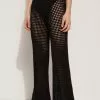 Tezenis Full Length Palazzo Pants In Mesh Crochet