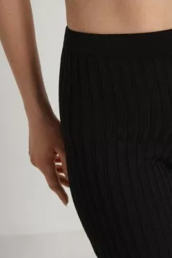 Tezenis Fully Fashioned Ribbed Flared Pants -Outlet Tops Store 1WP1138019 DT1W