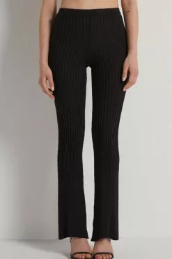Tezenis Fully Fashioned Ribbed Flared Pants