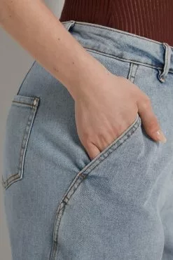 Tezenis High-Waist Denim Joggers With 4 Pockets -Outlet Tops Store 1WP1143330V DT1W