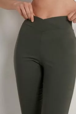 Tezenis Crossover Waist Cloth Leggings -Outlet Tops Store 1WP1146068V DT1W