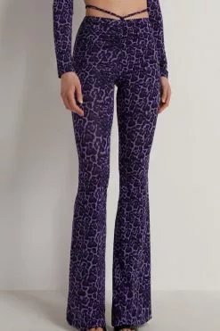 Tezenis Printed Yoga Dance Pants With Ties