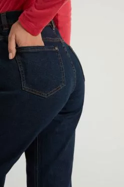 Tezenis High Waist Straight Leg Denim Pants With Pockets -Outlet Tops Store 1WP1249321V DT1W