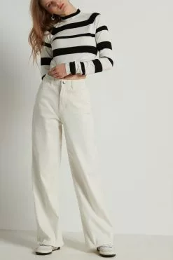 Tezenis Wide Leg Jeans -Outlet Tops Store 1WP1263327V M