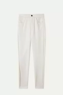 Tezenis Coated-Effect Thermal Pants With Five Pockets