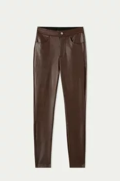 Tezenis Coated-Effect Thermal Pants With Five Pockets 9 Tezenis Coated-Effect Thermal Pants With Five Pockets -Outlet Tops Store 1WP1350872U F