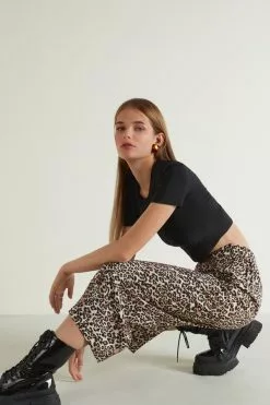 Tezenis Cloth Turned-up Culotte Pants -Outlet Tops Store 1WP1460852U M