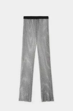 Tezenis Limited-Edition Rhinestone Mesh Pants