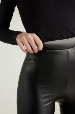 Tezenis Leatherette Leggings -Outlet Tops Store 1WP213019 DT1W