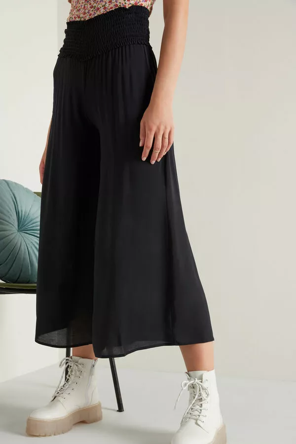 Tezenis Smocked Canvas Hakama Pants 3 Tezenis Smocked Canvas Hakama Pants - Image 3