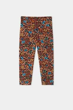 Tezenis Printed Cotton Capri Leggings -Outlet Tops Store 1WR725T573V F