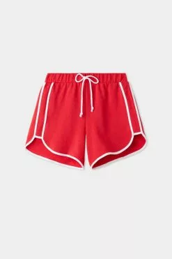 Tezenis Fleece Piping Shorts -Outlet Tops Store 1WS1043568V F