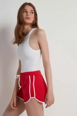 Tezenis Fleece Piping Shorts -Outlet Tops Store 1WS1043568V M