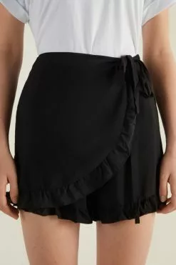 Tezenis Plain Weave Skort With Ruching