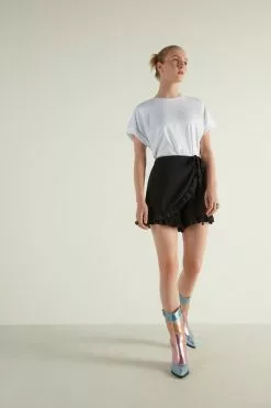 Tezenis Plain Weave Skort With Ruching -Outlet Tops Store 1WS1181019 M