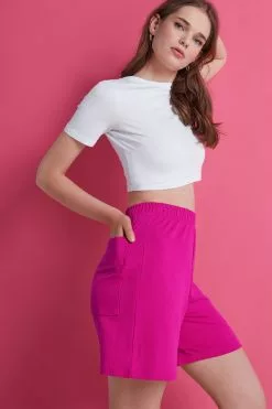 Tezenis Fleece Bermuda Shorts With Pockets -Outlet Tops Store 1WS1278803V M