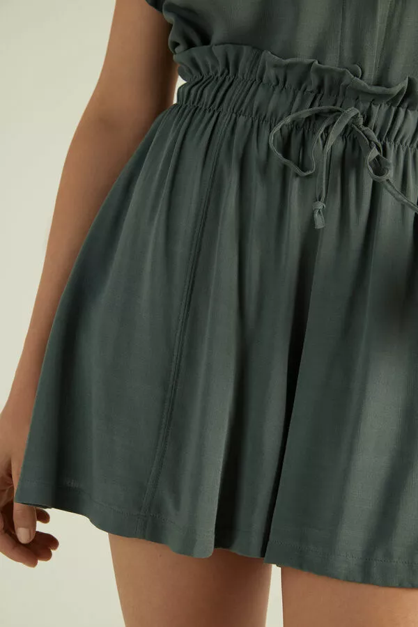 Tezenis Gathered High Rise Cloth Shorts 4 Tezenis Gathered High Rise Cloth Shorts - Image 4