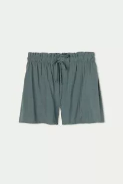 Tezenis Gathered High Rise Cloth Shorts 9 Tezenis Gathered High Rise Cloth Shorts -Outlet Tops Store 1WS1342534U F