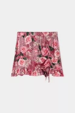 Tezenis Viscose Fabric Shorts With Side Gathering