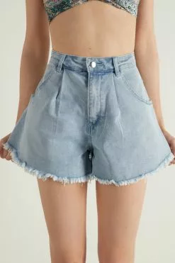 Tezenis Caramella High Waisted Denim Shorts